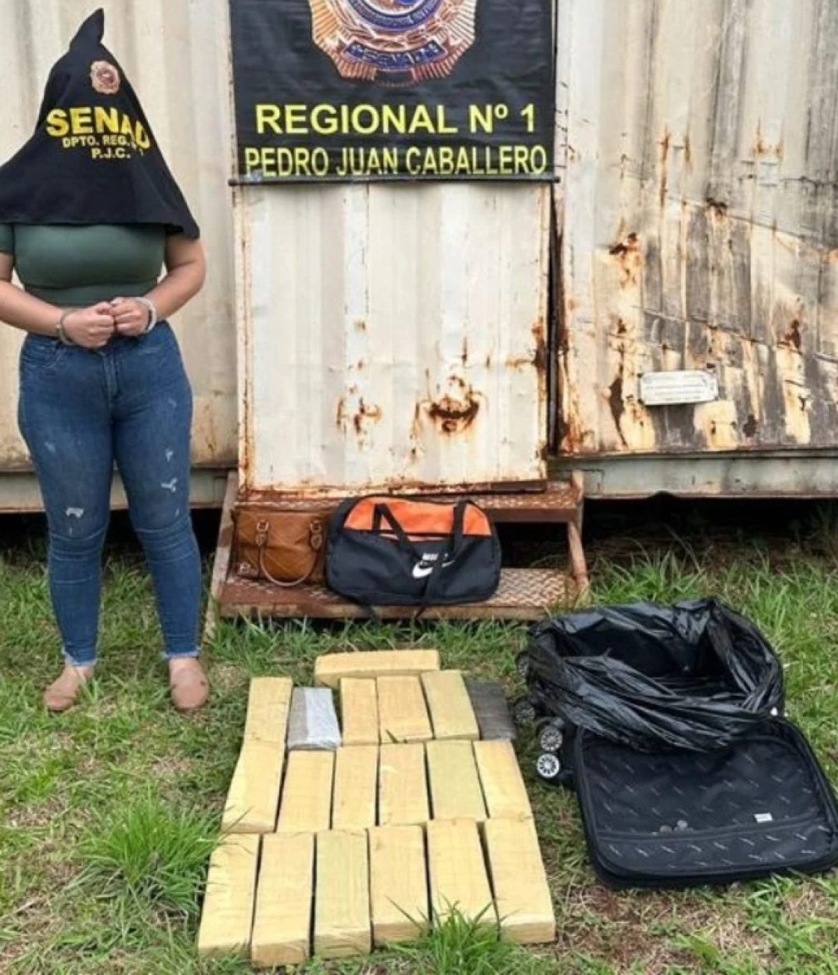 Condenan a cinco años de cárcel a una pasajera descubierta con más de 18 kilos de marihuana en Pedro Juan Caballero