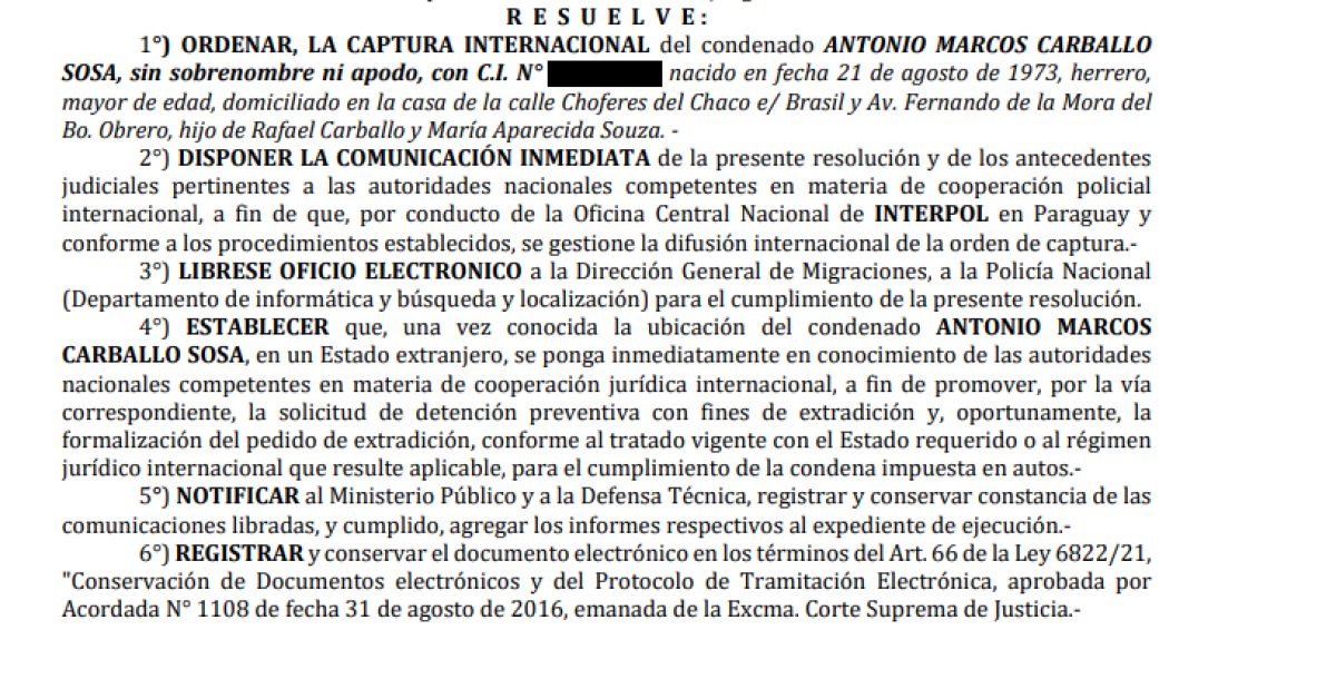 Ordenan captura internacional de narcotraficante que se fugó aprovechando salidas transitorias